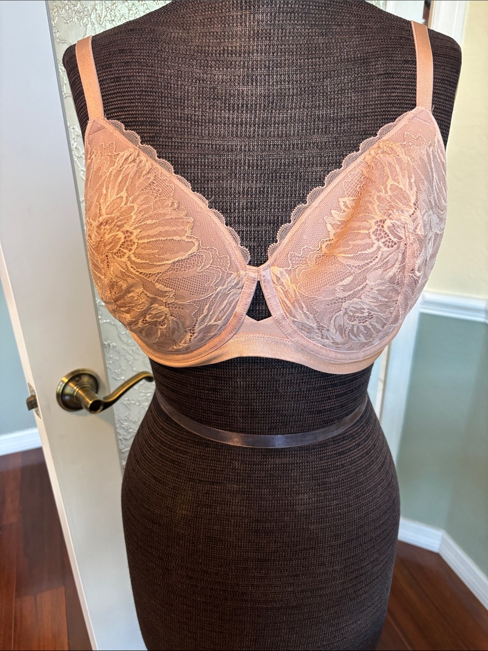 Soma Women's Lace Underwire Bra in Blush NWOT 36 DDD